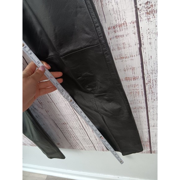 I B Diffusion Vintage High Waisted Genuine Leather Pants Women's Size 6 - Picture 8 of 11